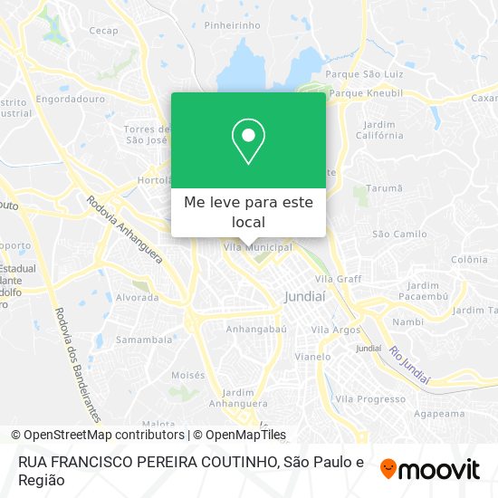 RUA FRANCISCO PEREIRA COUTINHO mapa