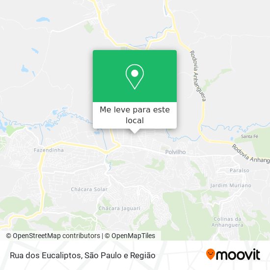 Rua dos Eucaliptos mapa