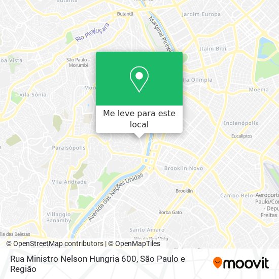 Rua Ministro Nelson Hungria 600 mapa
