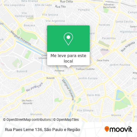 Rua Paes Leme 136 mapa