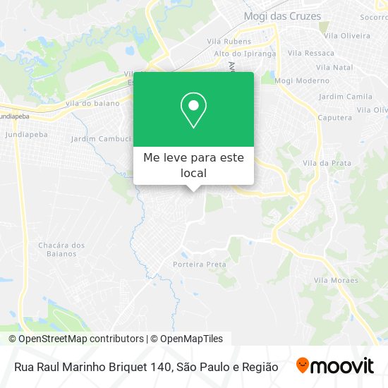 Rua Raul Marinho Briquet 140 mapa