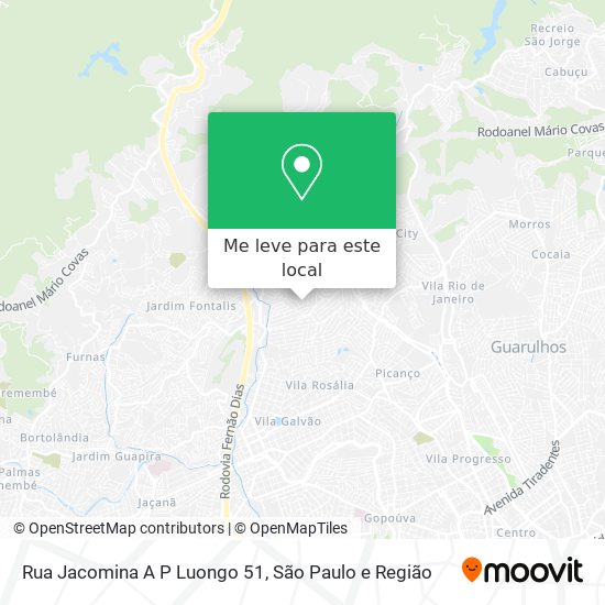 Rua Jacomina A  P  Luongo 51 mapa