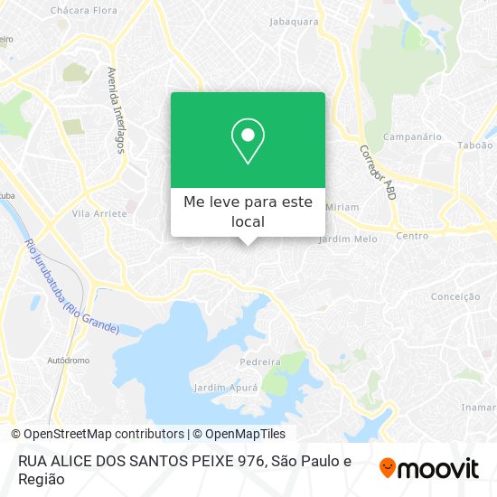 RUA ALICE DOS SANTOS PEIXE  976 mapa