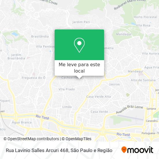 Rua Lavinio Salles Arcuri 468 mapa