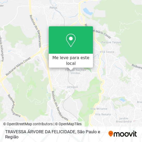 TRAVESSA ÁRVORE DA FELICIDADE mapa