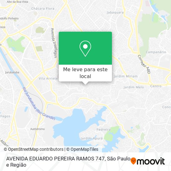 AVENIDA EDUARDO PEREIRA RAMOS  747 mapa