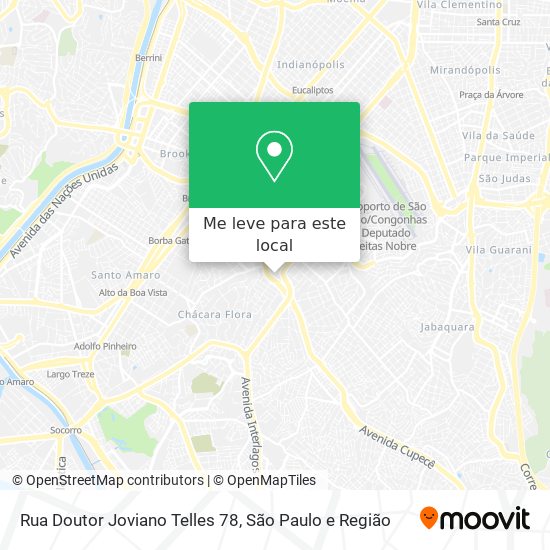 Rua Doutor Joviano Telles 78 mapa