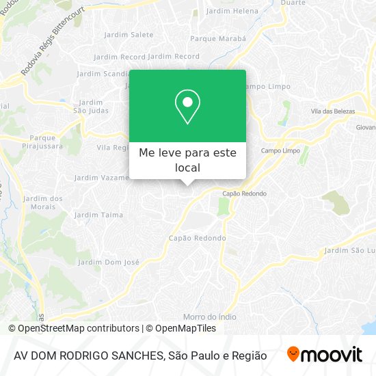 AV DOM RODRIGO SANCHES mapa