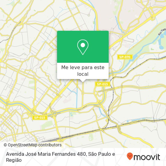 Avenida José Maria Fernandes 480 mapa
