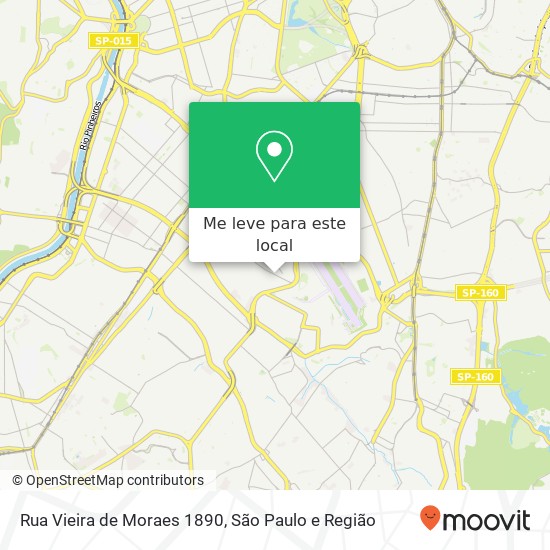 Rua Vieira de Moraes 1890 mapa