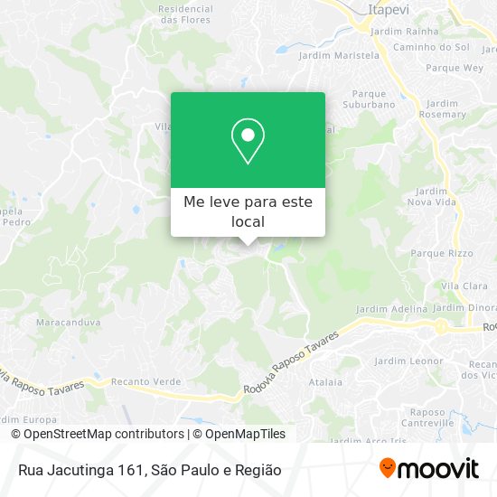 Rua Jacutinga 161 mapa