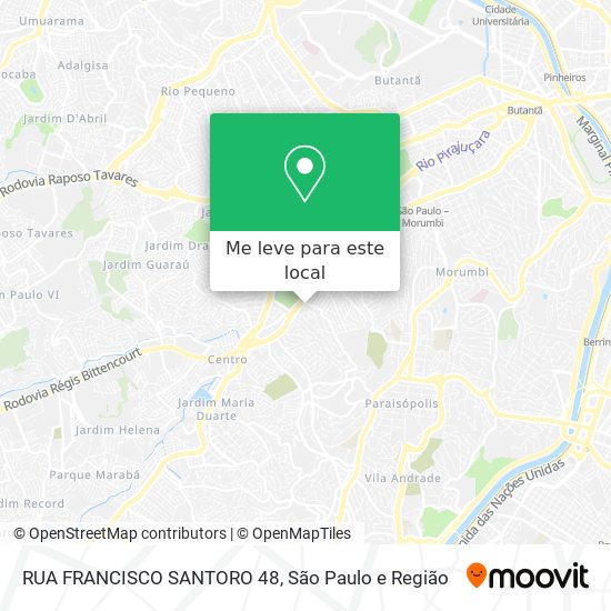 RUA FRANCISCO SANTORO 48 mapa