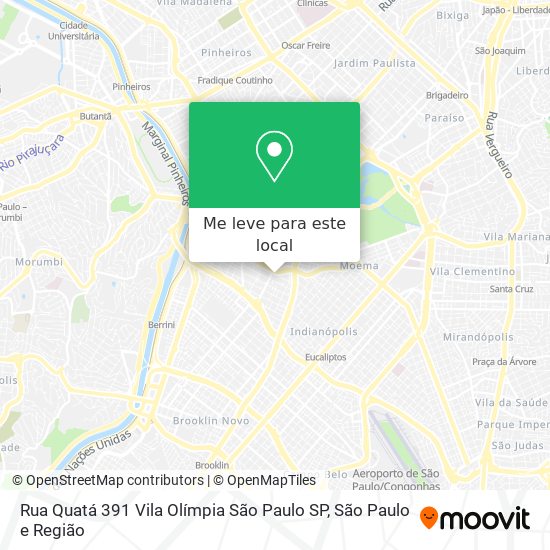 Rua Quatá  391   Vila Olímpia   São Paulo  SP mapa