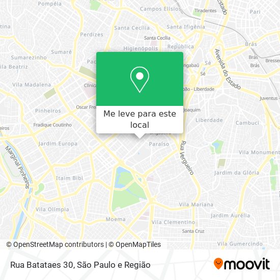 Rua Batataes 30 mapa
