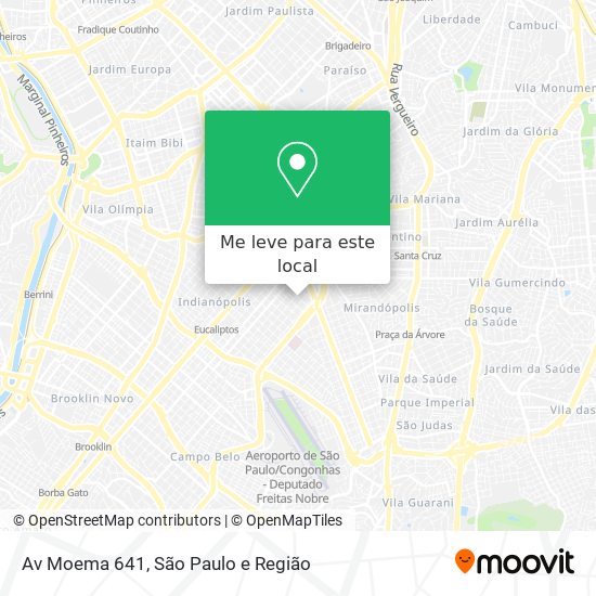 Av  Moema 641 mapa