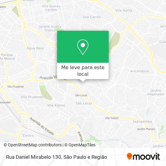 Rua Daniel Mirabelo 130 mapa