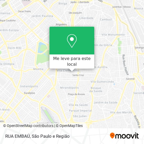 RUA EMBAÚ mapa