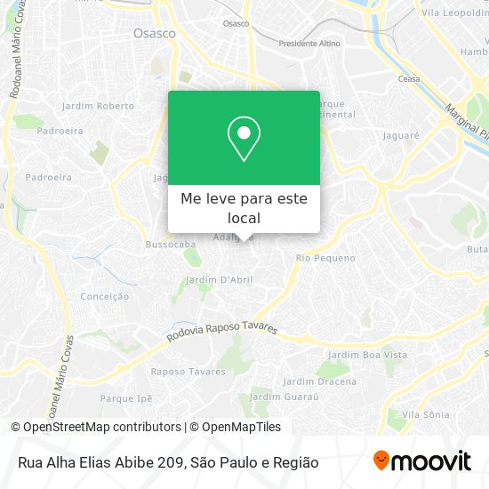 Rua Alha Elias Abibe 209 mapa