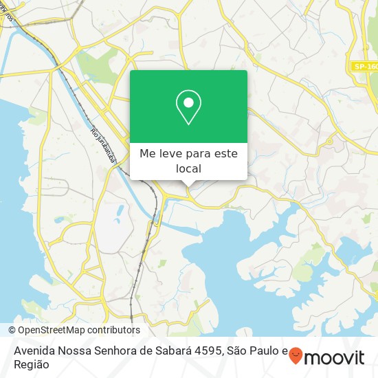 Avenida Nossa Senhora de Sabará 4595 mapa