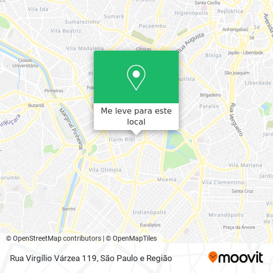 Rua Virgílio Várzea 119 mapa