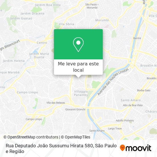 Rua Deputado João Sussumu Hirata 580 mapa