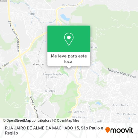 RUA JAIRO DE ALMEIDA MACHADO 15 mapa