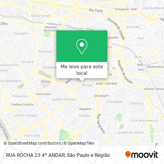 RUA ROCHA 23   4º ANDAR mapa