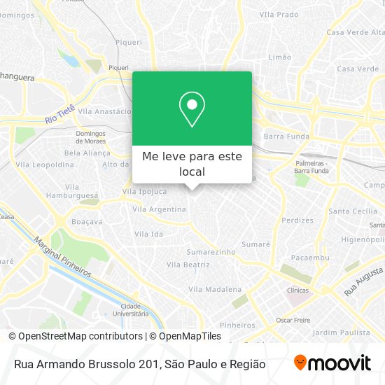 Rua Armando Brussolo 201 mapa