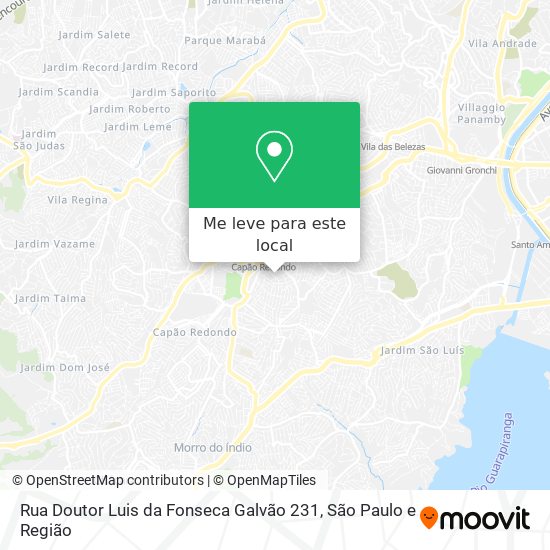 Rua Doutor Luis da Fonseca Galvão  231 mapa