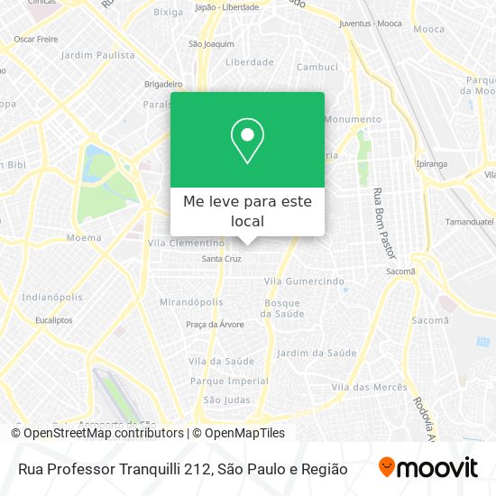 Rua Professor Tranquilli 212 mapa