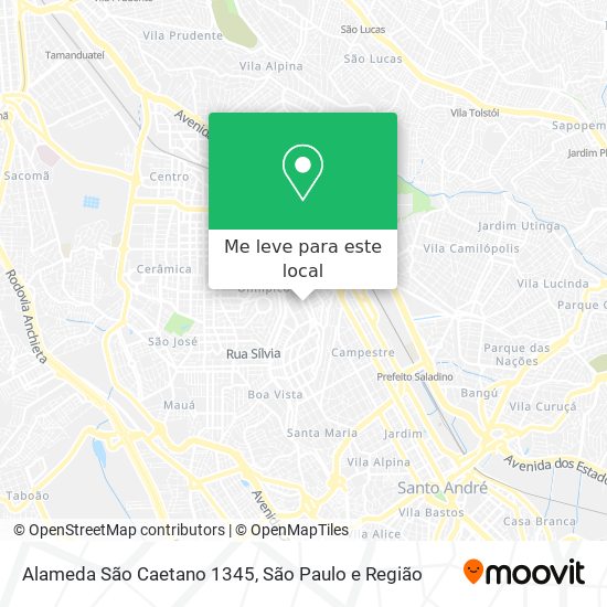 Alameda São Caetano 1345 mapa