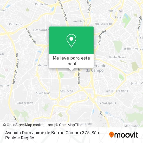 Avenida Dom Jaime de Barros Câmara 375 mapa