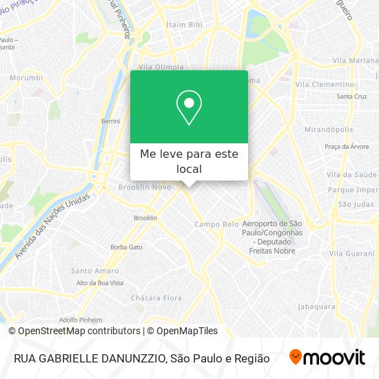 RUA GABRIELLE DANUNZZIO mapa