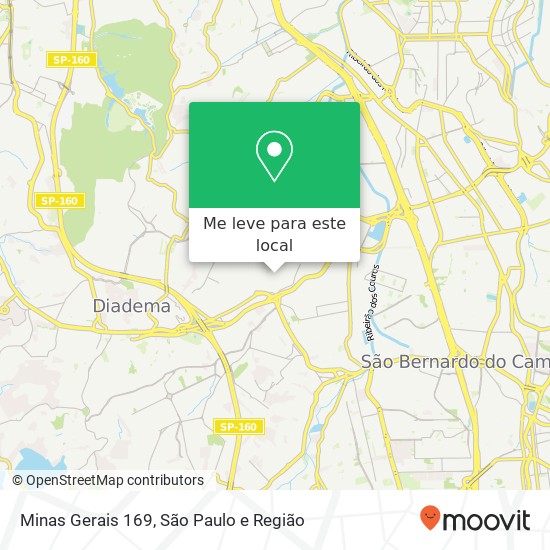 Minas Gerais 169 mapa