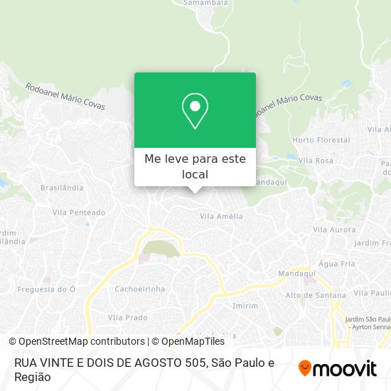 RUA VINTE E DOIS DE AGOSTO 505 mapa