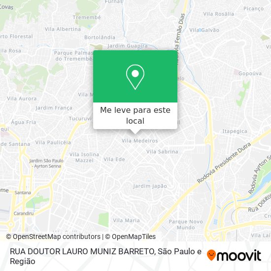 RUA DOUTOR LAURO MUNIZ BARRETO mapa