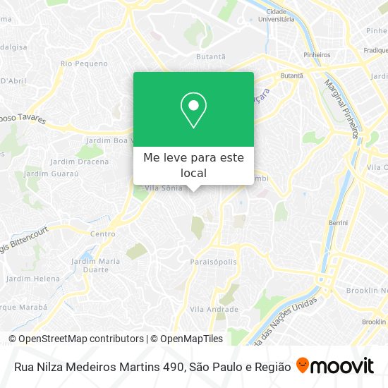 Rua Nilza Medeiros Martins 490 mapa