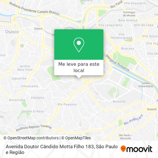 Avenida Doutor Cândido Motta Filho 183 mapa