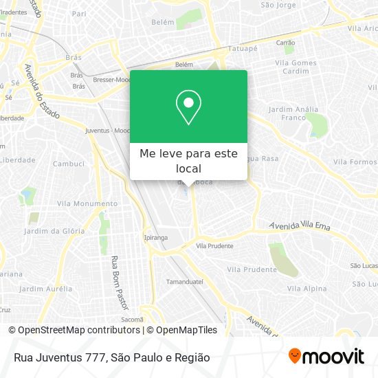 Rua Juventus 777 mapa