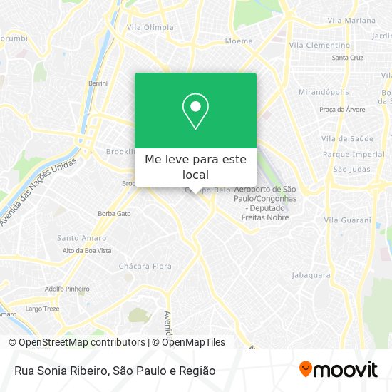 Rua Sonia Ribeiro mapa