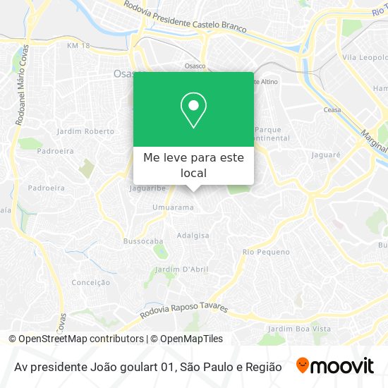 Av  presidente João goulart  01 mapa