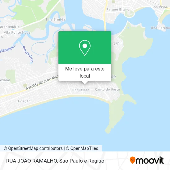 RUA JOAO RAMALHO mapa
