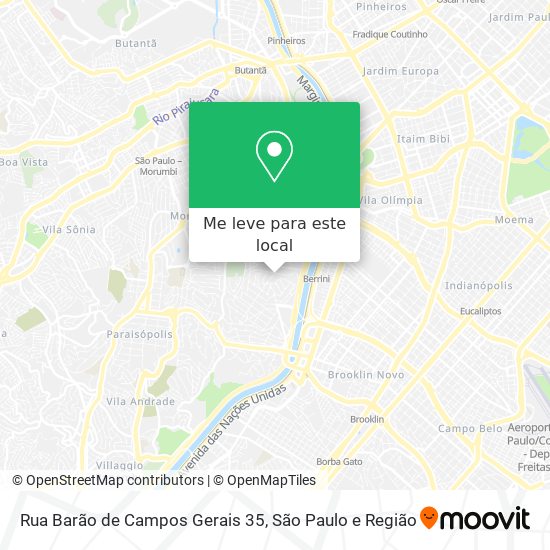 Rua Barão de Campos Gerais  35 mapa