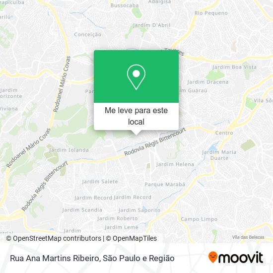 Rua Ana Martins Ribeiro mapa