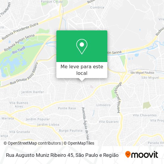 Rua Augusto Muniz Ribeiro 45 mapa