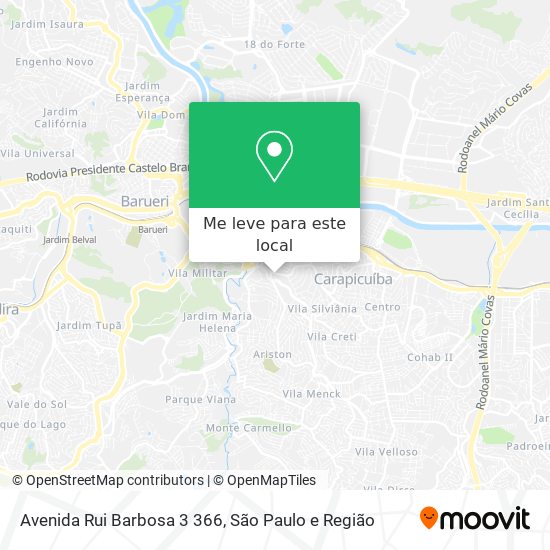 Avenida Rui Barbosa 3 366 mapa