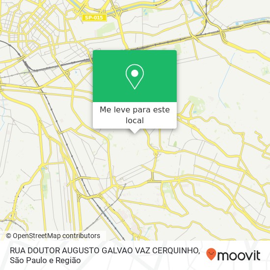 RUA DOUTOR AUGUSTO GALVAO VAZ CERQUINHO mapa