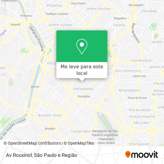 Av  Rouxinol mapa
