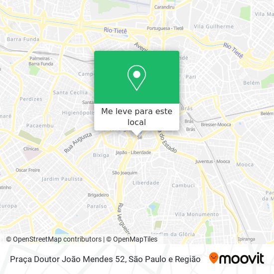 Praça Doutor João Mendes 52 mapa