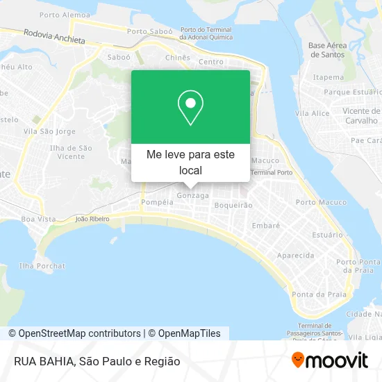 RUA BAHIA mapa